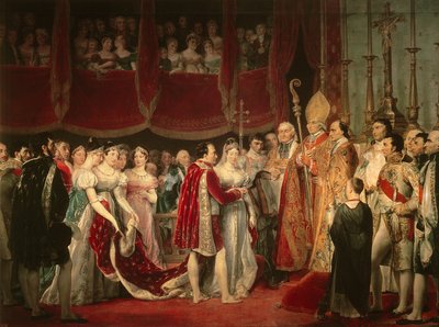 The Marriage Ceremony of Napoleon I and Archduchess Marie-Louis on 2nd April 1810 by Georges Rouget